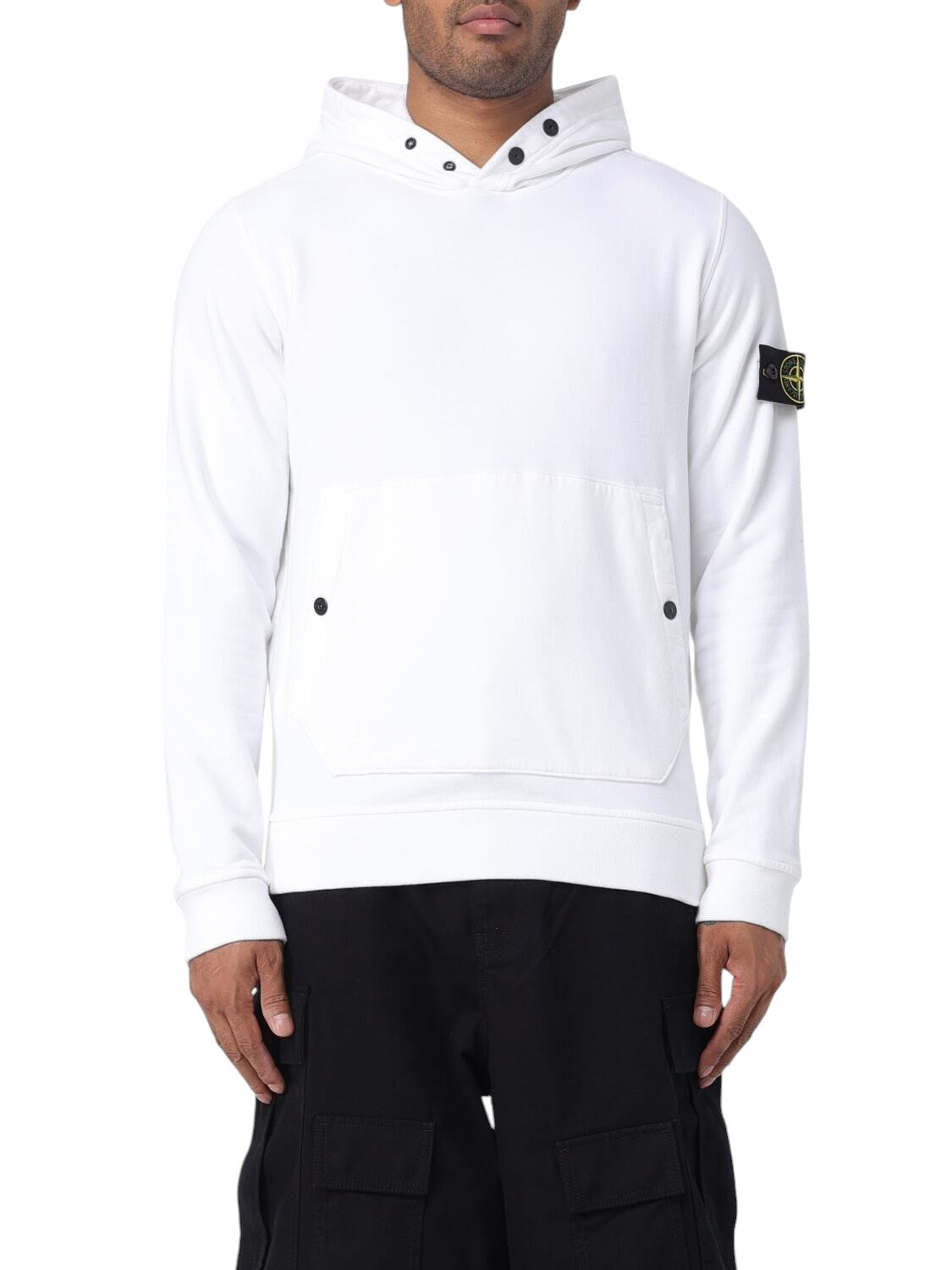 61720 Hooded Sweatshirt White SI0218-WT
