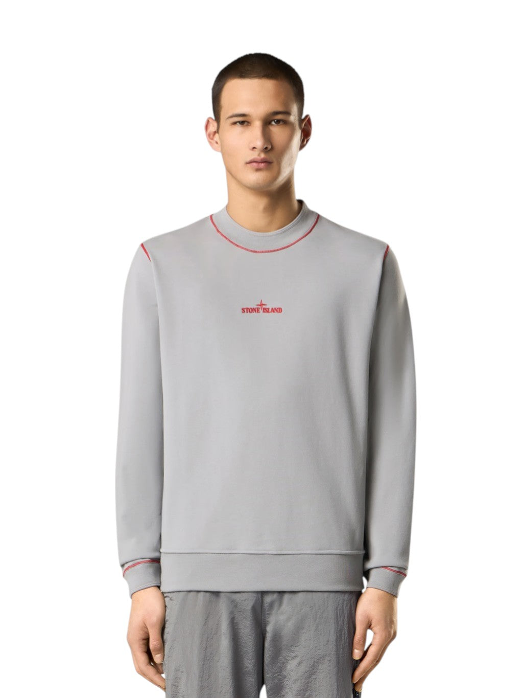 6100001 Cotton Fleece Crewneck Sweatshirt Grey SI0269-GY