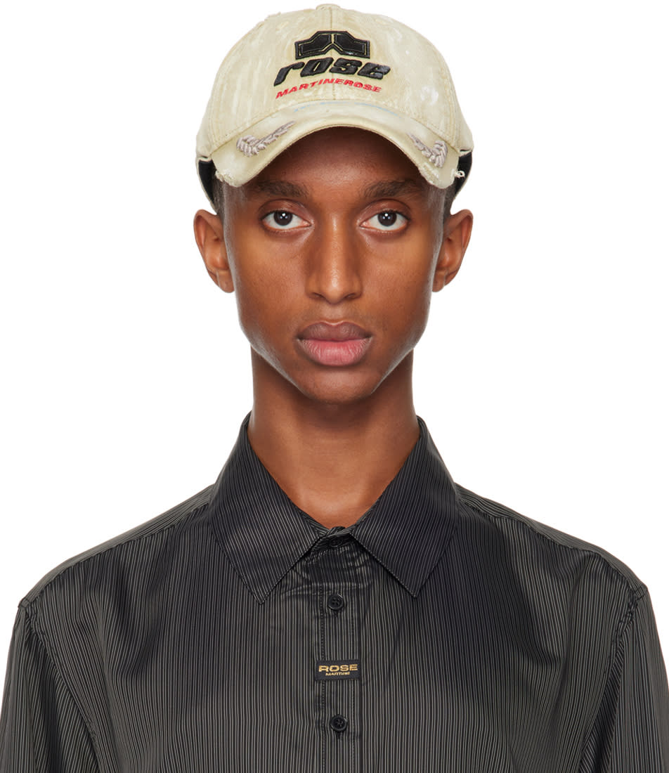 Martine Rose Rolled Back Cap Beige