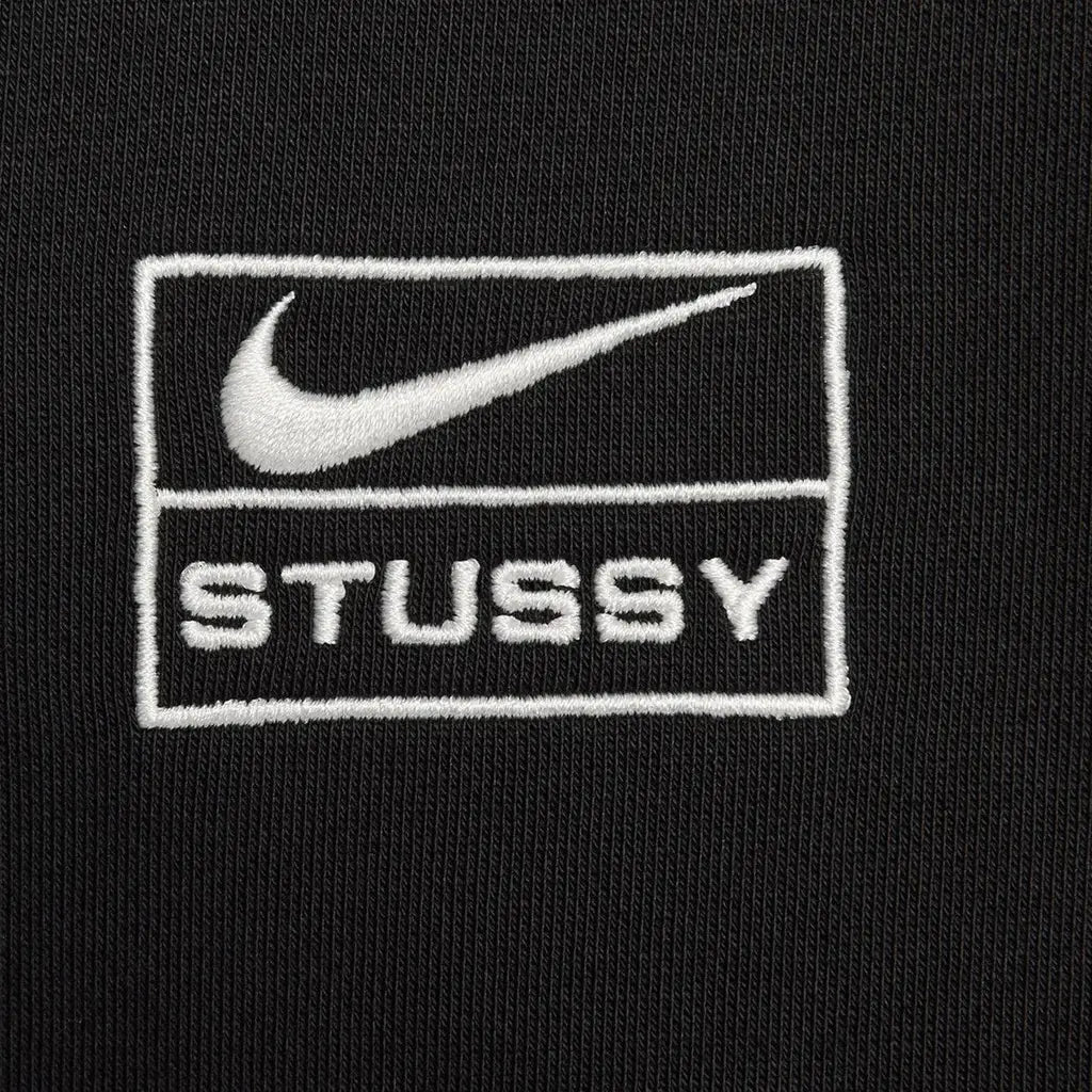 NIKE X STUSSY Wash Crew Sweat Black - UNIFORM