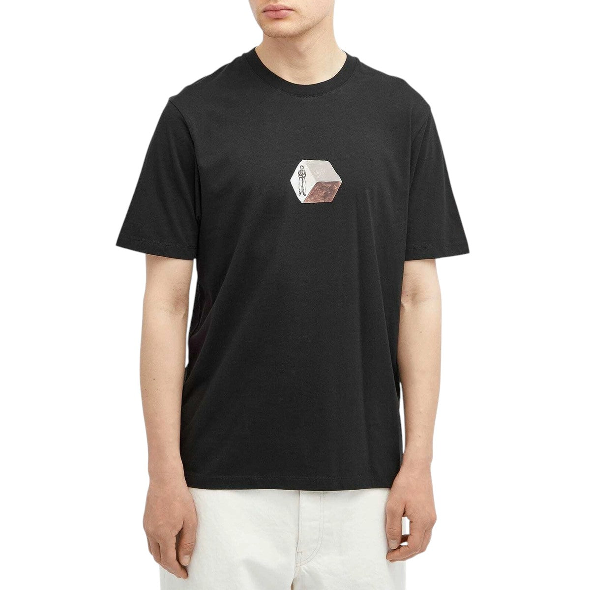 C.P. Company 30/1 Jersey Logo Graphics T-Shirt Black