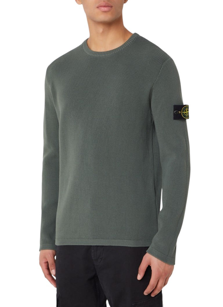 514D8 Ribbed Sweater Musk Green SI0235-MUGN