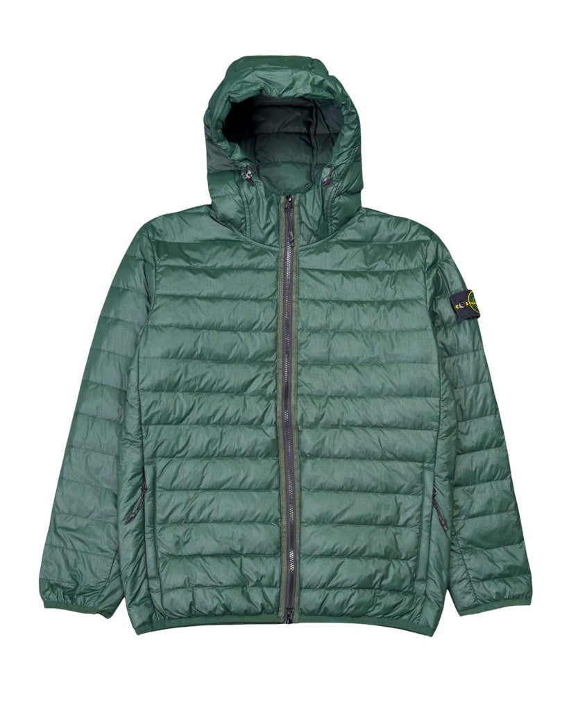 24FW 40324 Loom Woven Chambers Light Down Jacket Green SI0239-GN