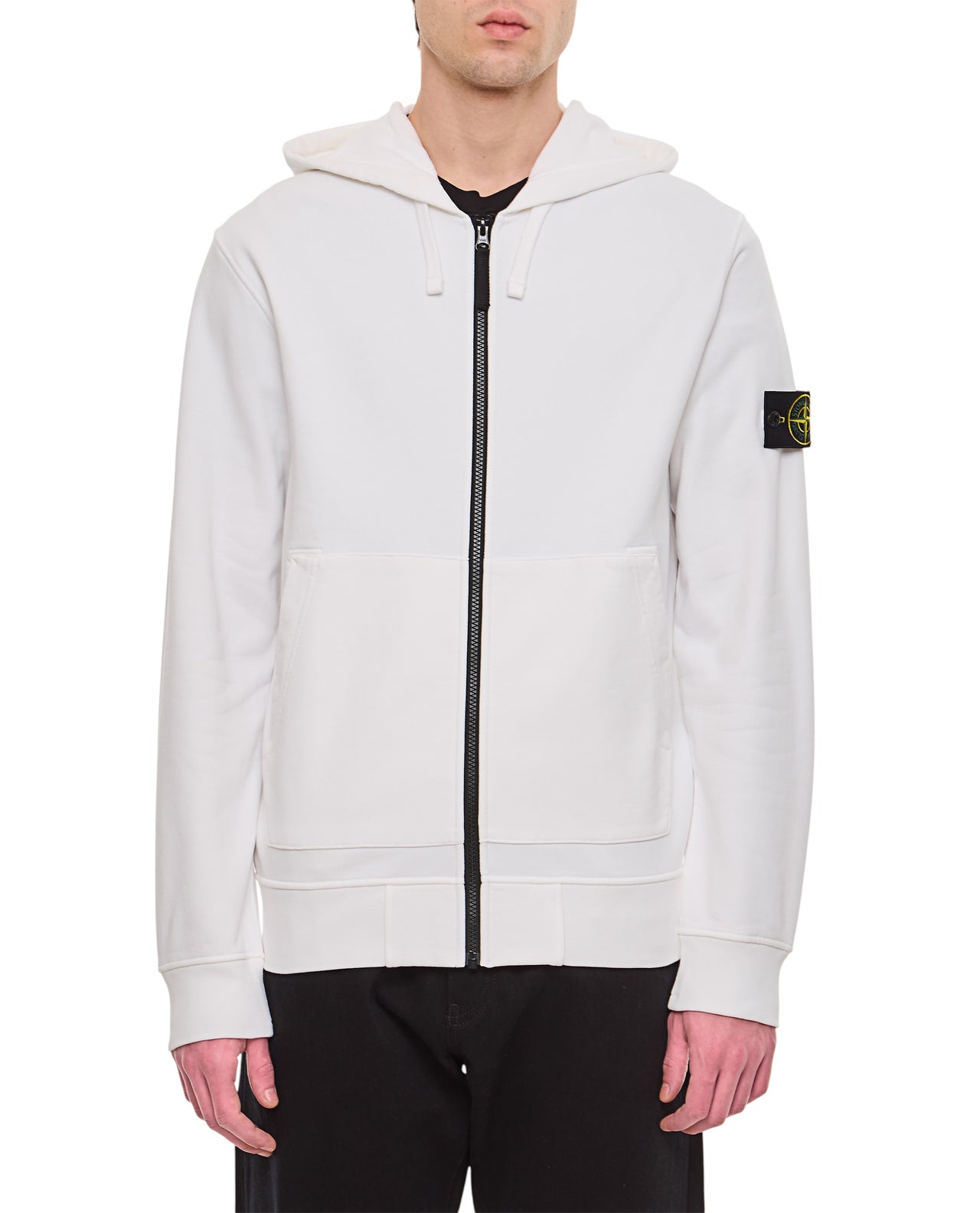64251 Classic Zip Hooded Sweatshirt White SI0142-WT