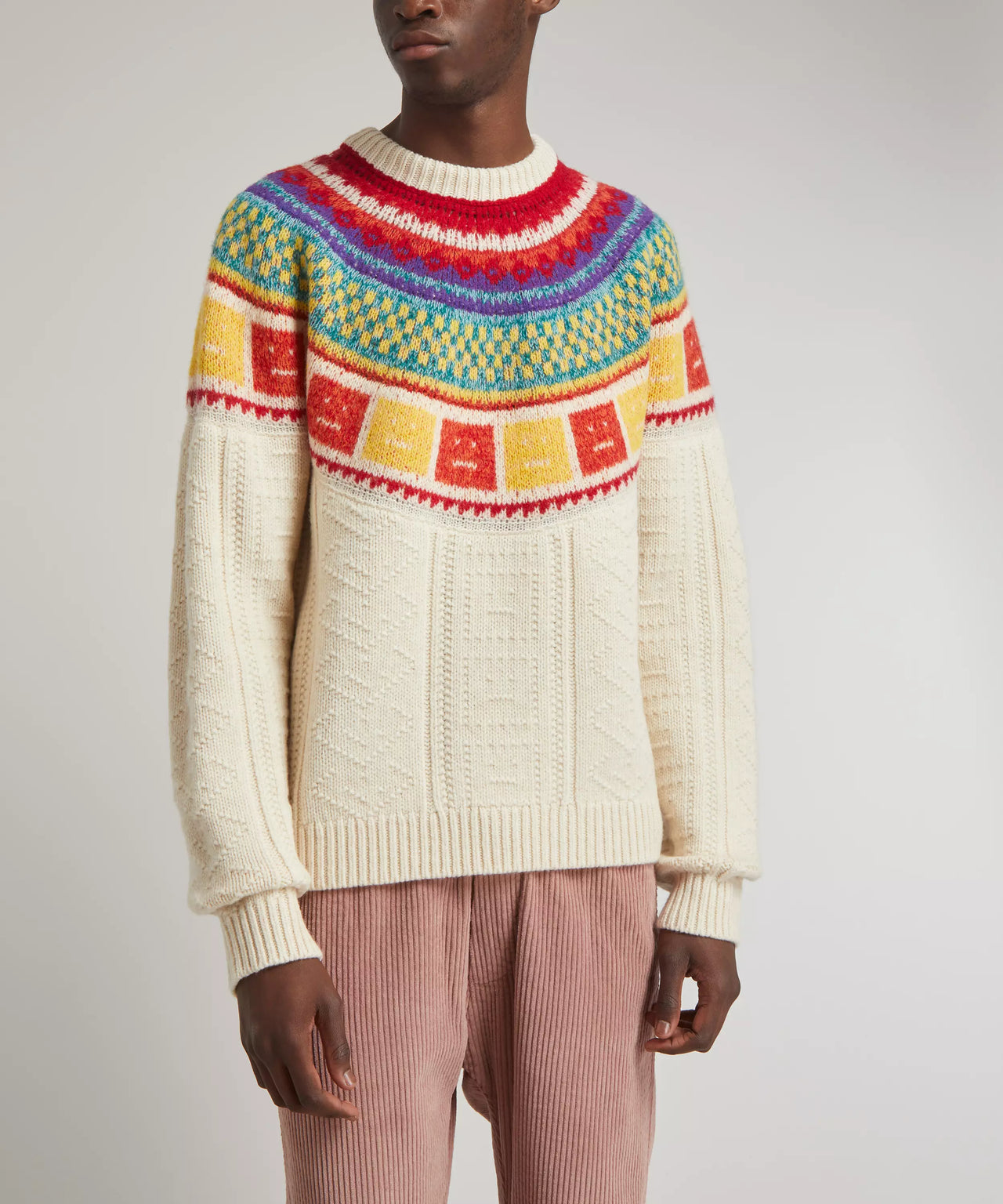 Acne Studios Rainbow Crew Neck Wool Sweater