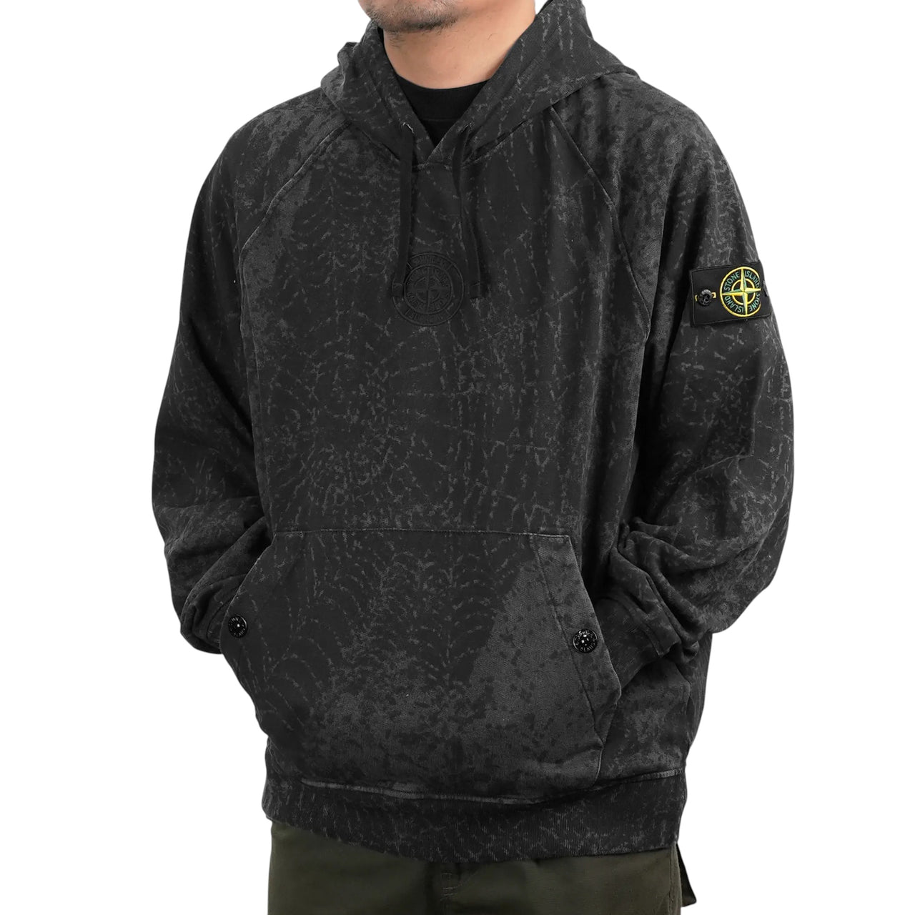 Stone Island x Supreme FW23 Hooded Sweatshirt Black SI0299-BK