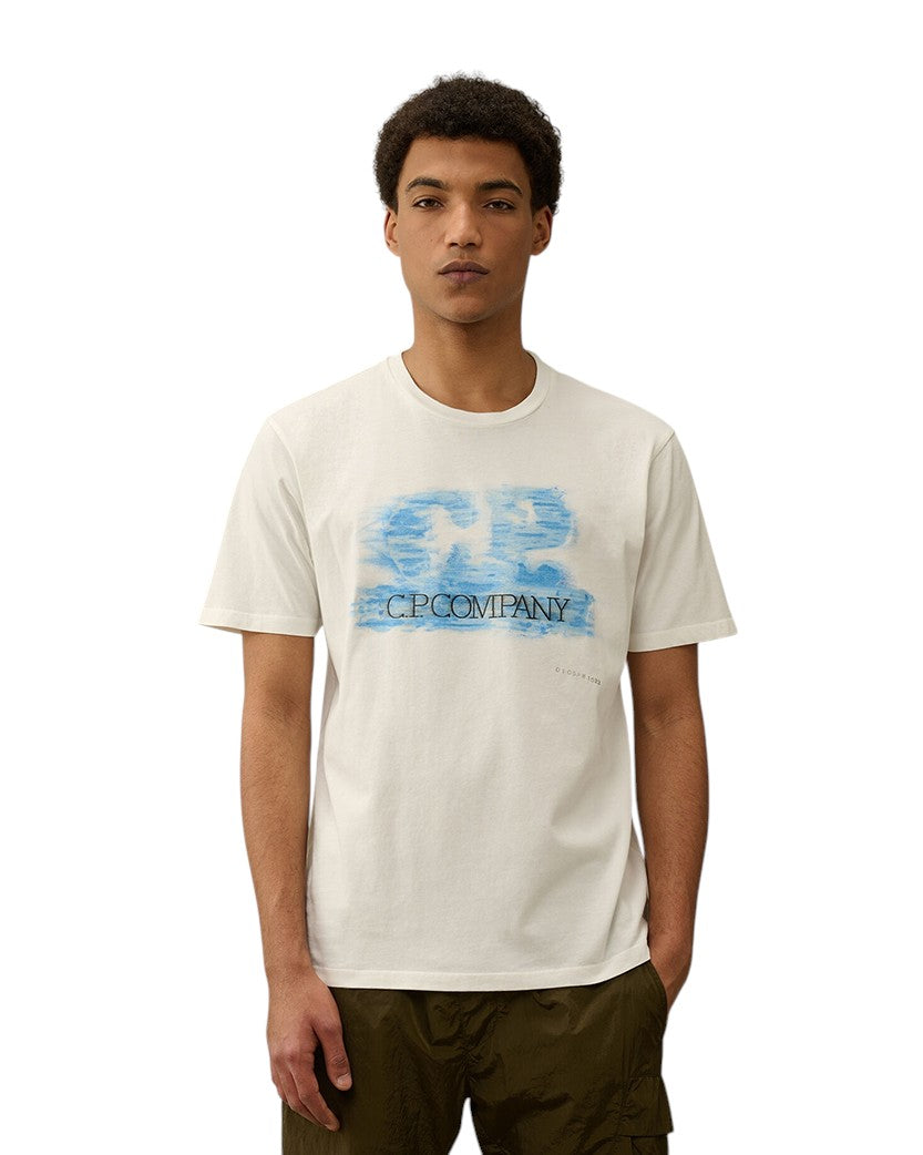 C.P. Company 24/1 Jersey Artisanal Logo T-shirt White