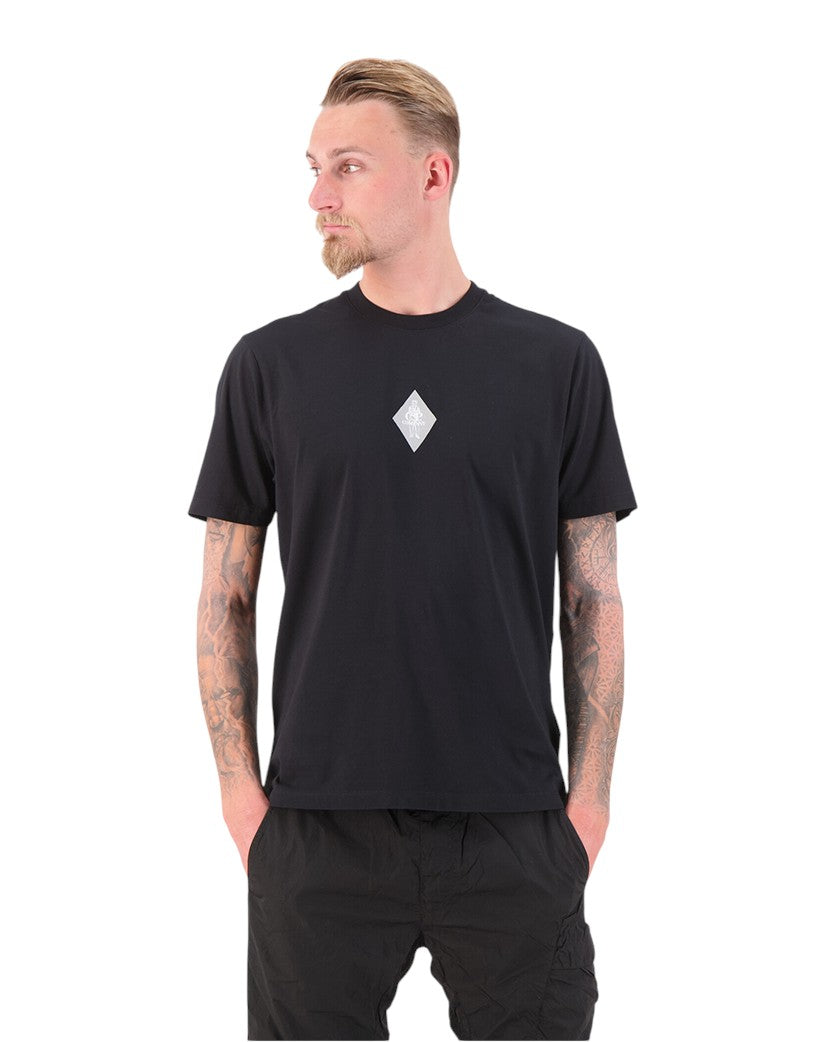 C.P. Company Jersey Front And Back Logo T-Shirt Black