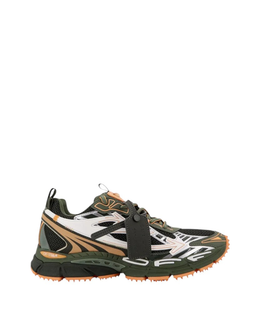 Off White Be Right Back Sneakers Military Green Peach