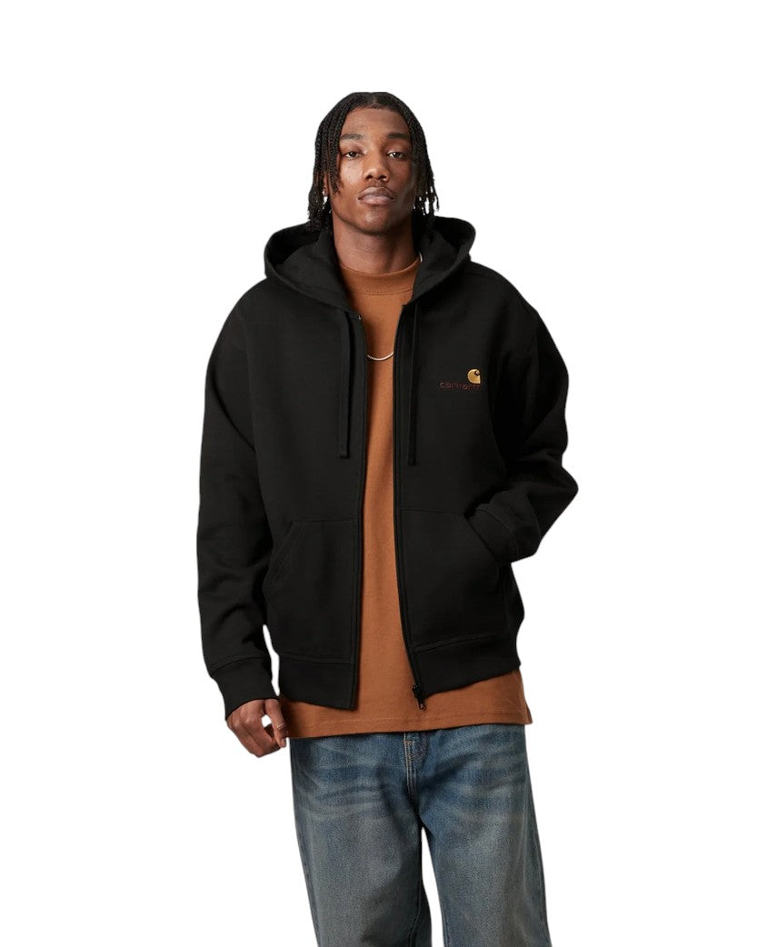 Carhartt WIP Hooded American Script Jacket Black