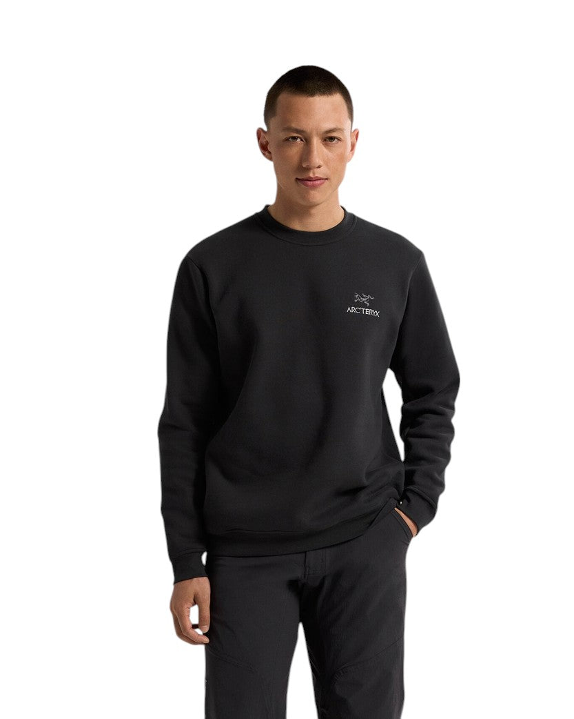 Arcteryx Emblem Fleece Crew Neck Pullover Black