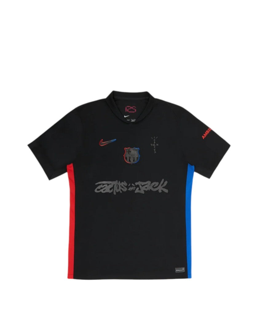 Travis Scott x FC Barcelona 2024/25 Match Away Cactus Jack Jersey Black