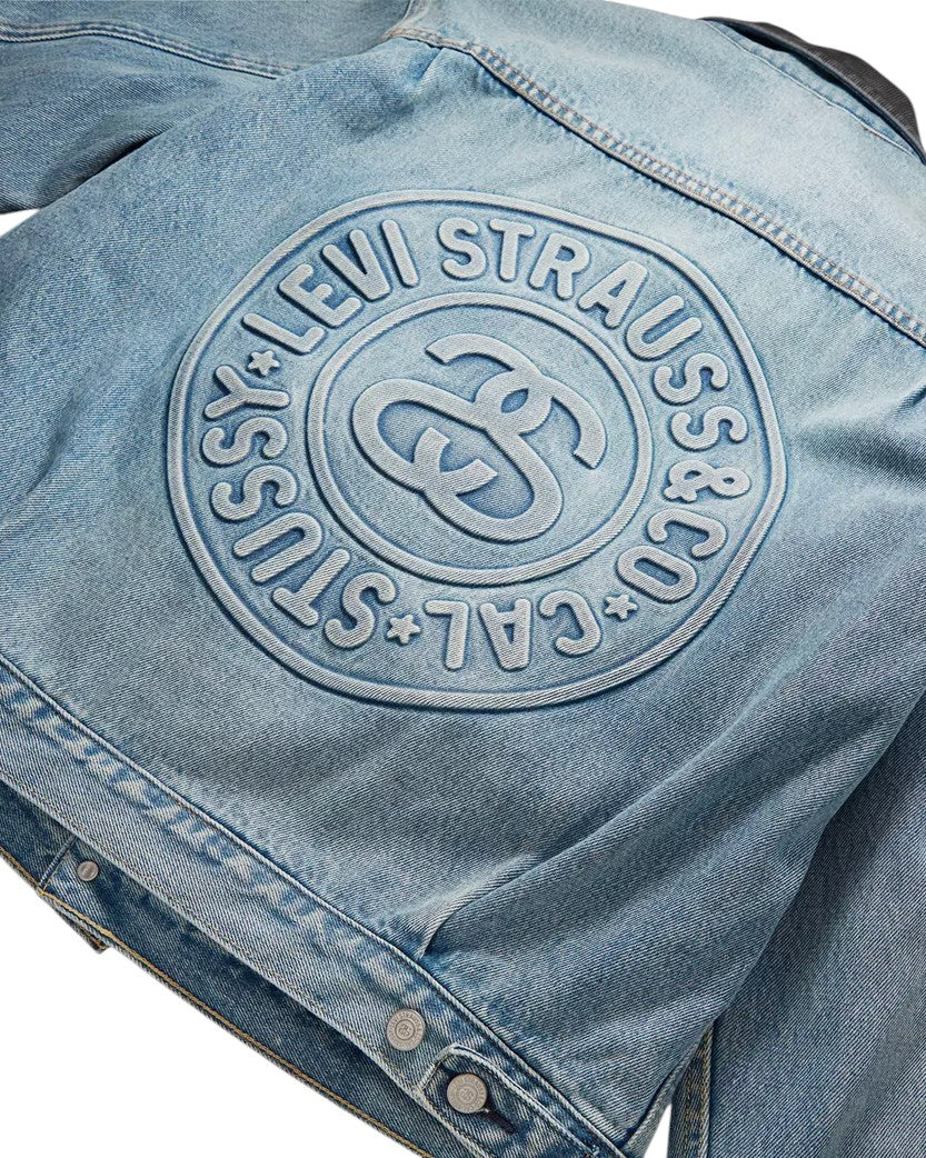 STUSSY & Levi's Embossed Trucker Jacket - UNIFORM