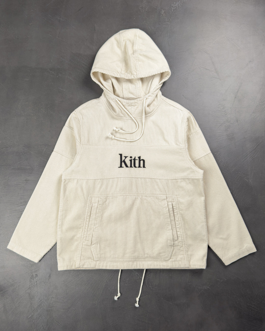 Kith Corduroy Double Pocket Hoodie Buttercream