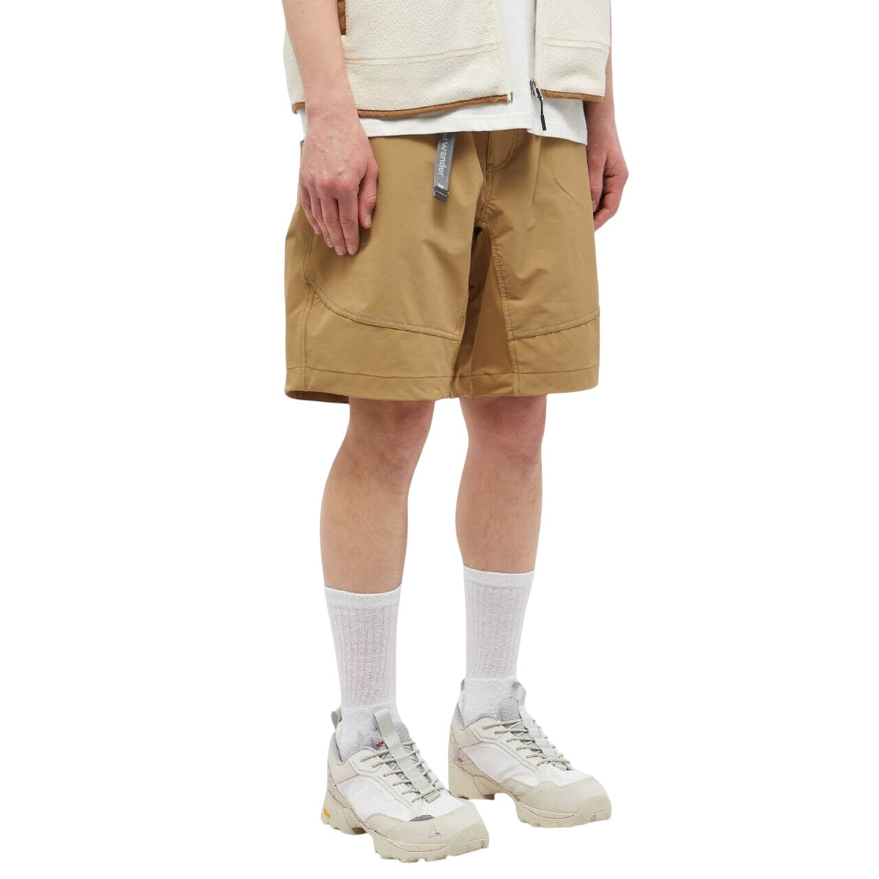 And Wander Trek Shorts Beige