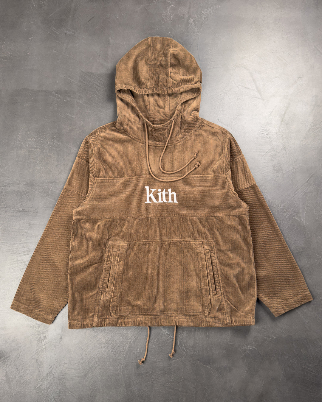 Kith Corduroy Double Pocket Hoodie Brown