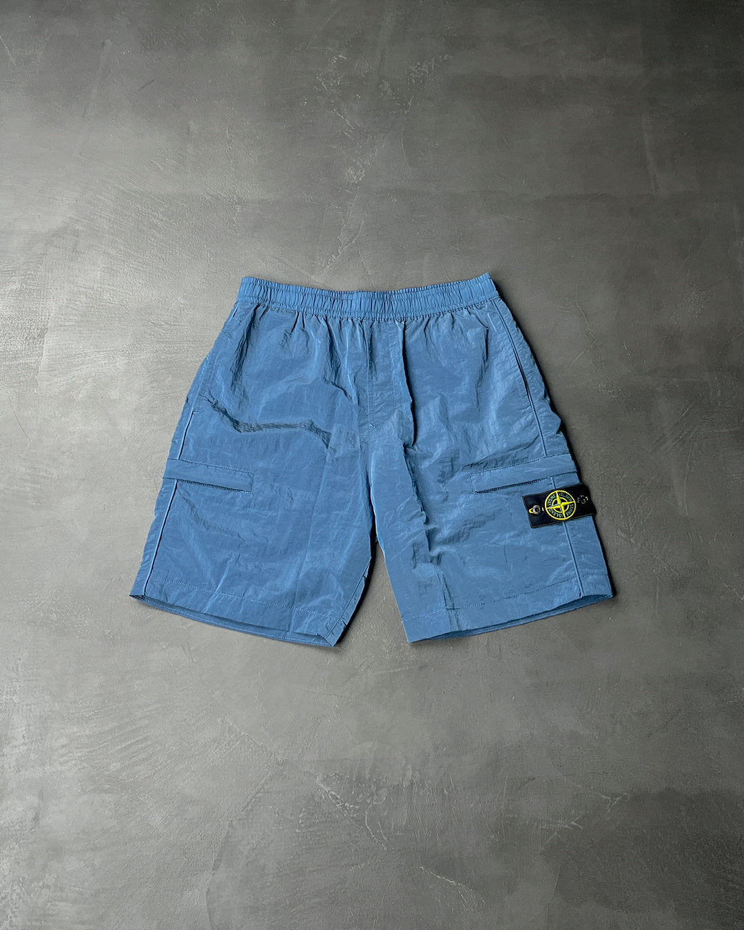 L1721 Nylon Metal Econyl Bermuda Shorts Blue SI0153-BL