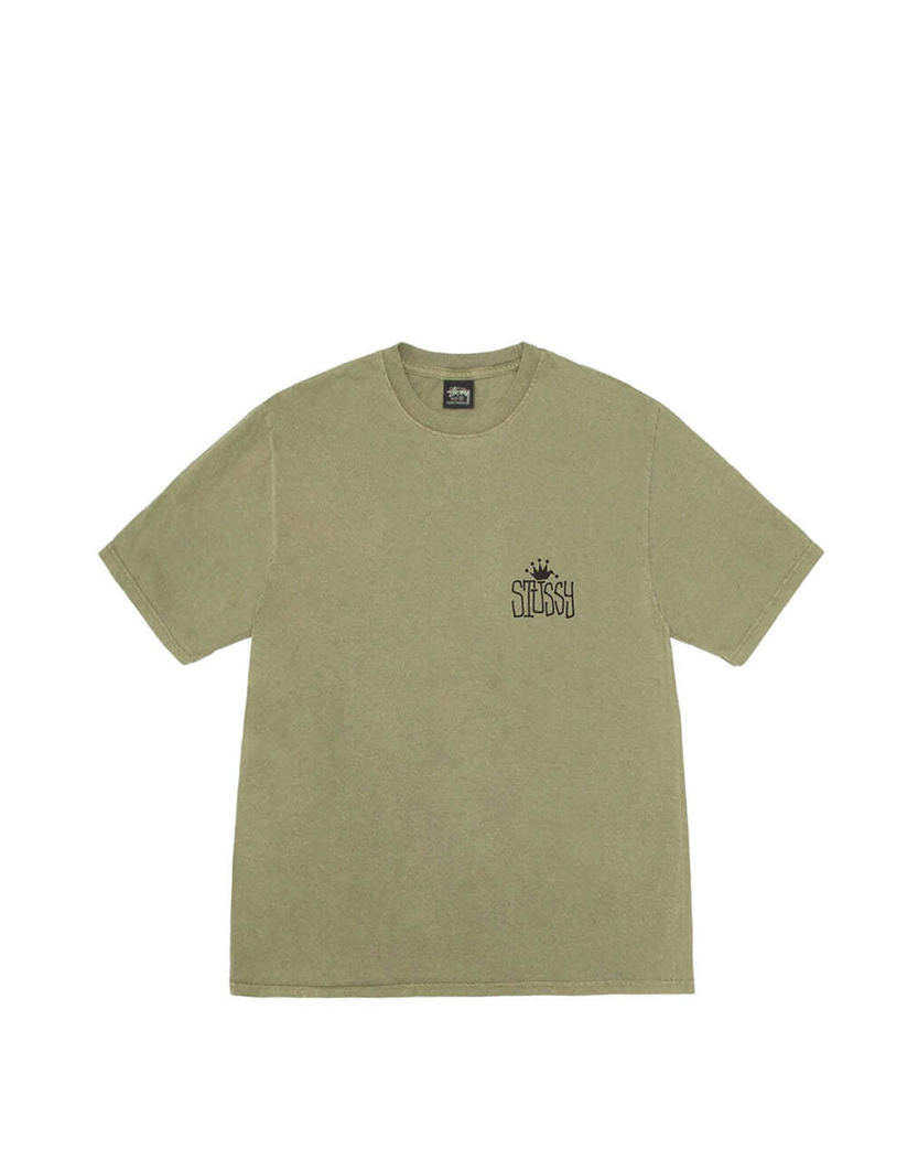 STUSSY Crown International Crew Tee Olive
