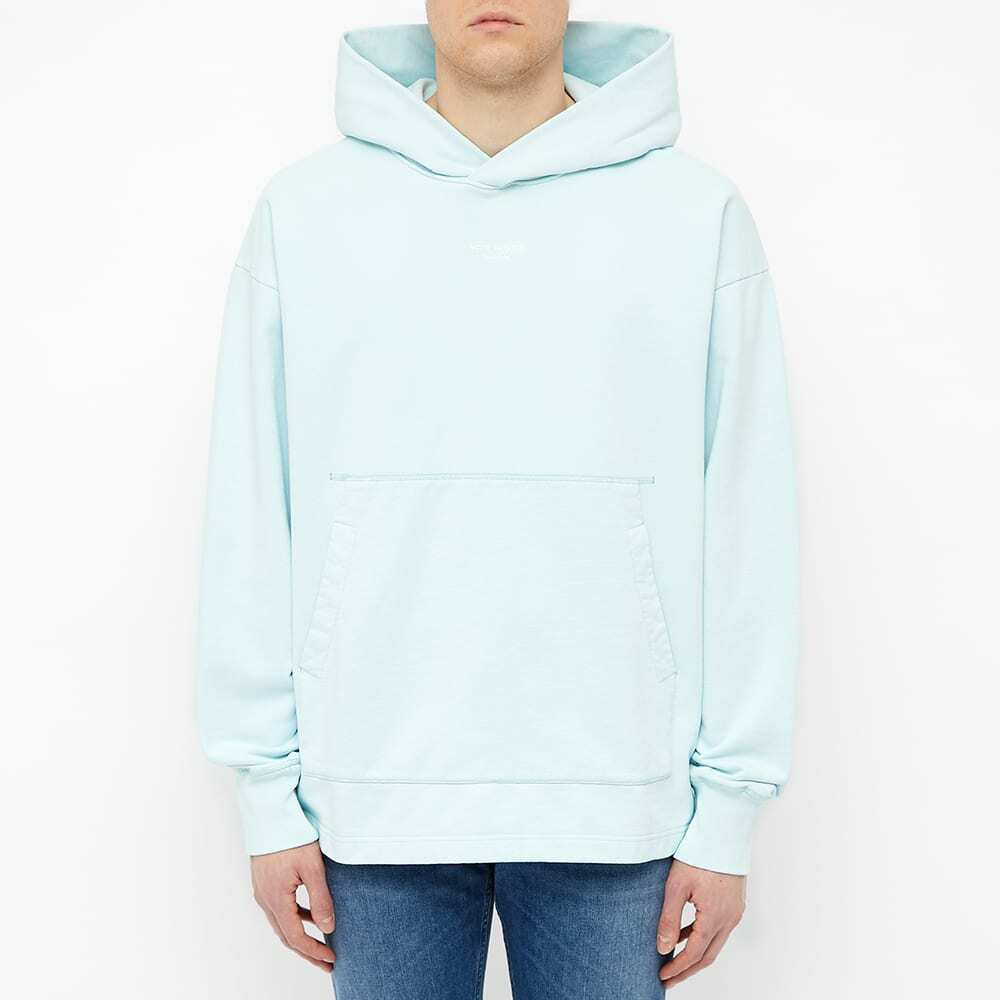 Acne Studios Franklin Reverse Logo Hoody Blue