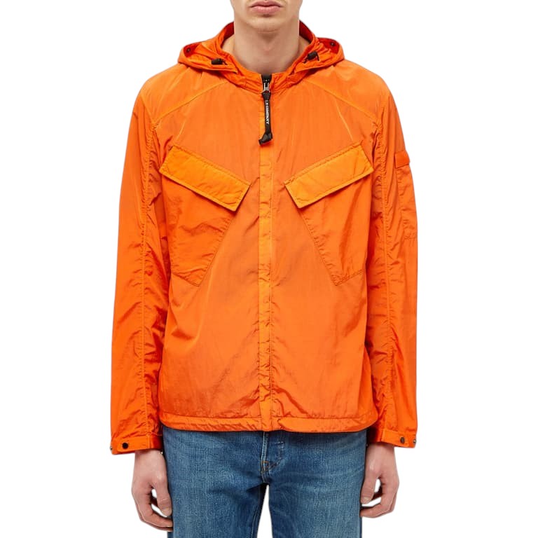 C.P. Company Hooded Google Zip Overshirt Spicy Orange