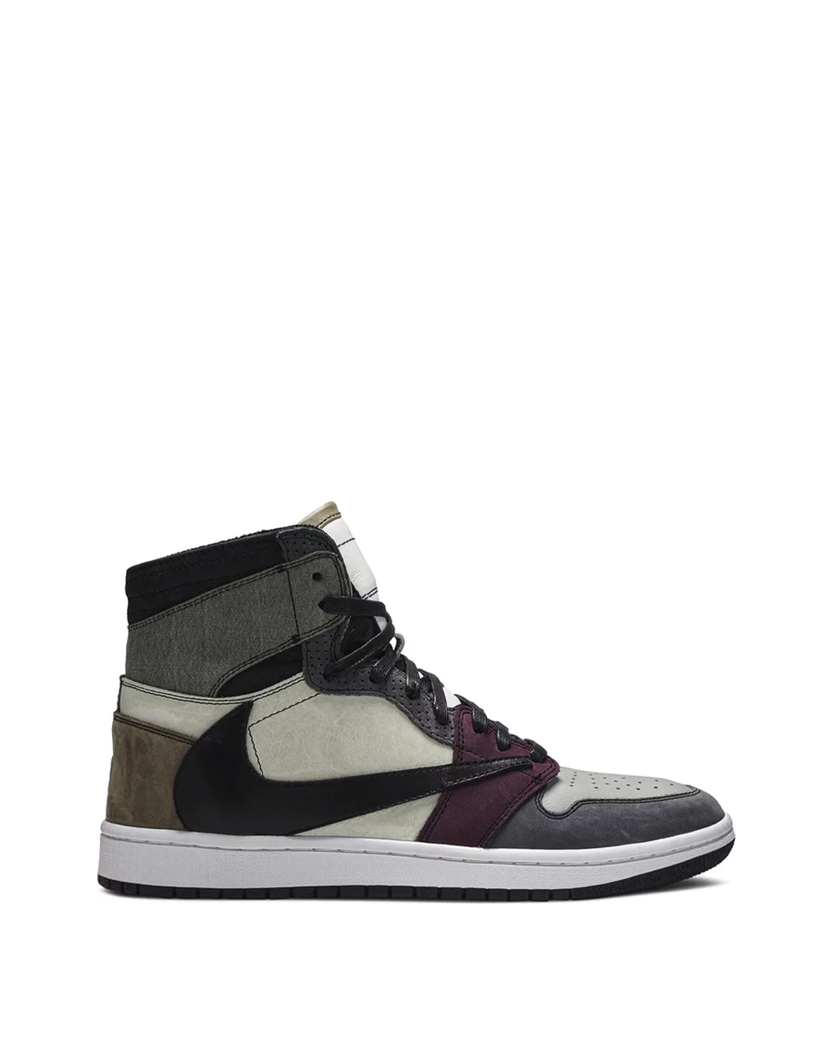The Shoe Surgeon x Air Jordan 1 High Travis Scott Earth Tone Scrap Leather'
