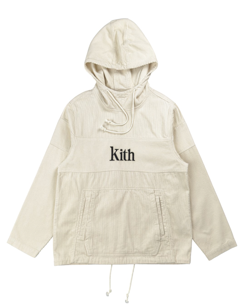 Kith Corduroy Double Pocket Hoodie Buttercream