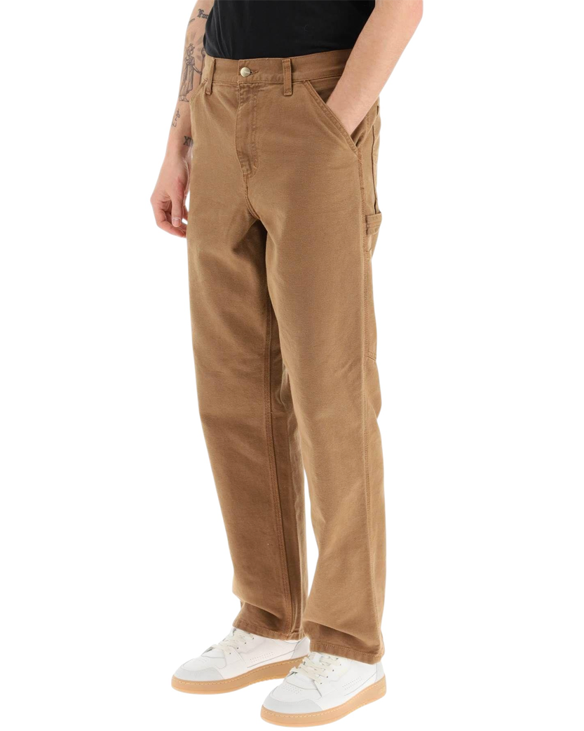 Carhartt WIP B11 Washed Duck Work Dungaree Brown