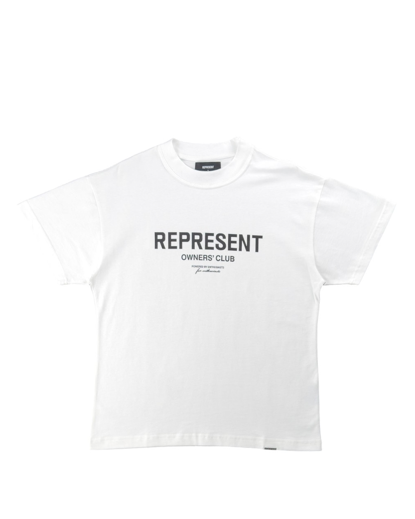 REPRESENT LOGO T-SHIRT WHITE