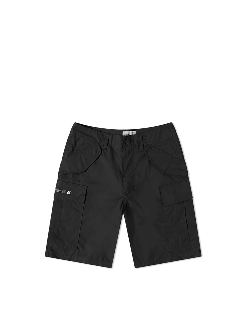 WTAPS Cape Satin Cargo Shorts Black