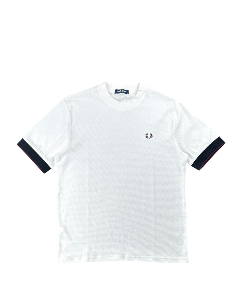 FRED PERRY CONTRAST CUFF PIQUE TEE