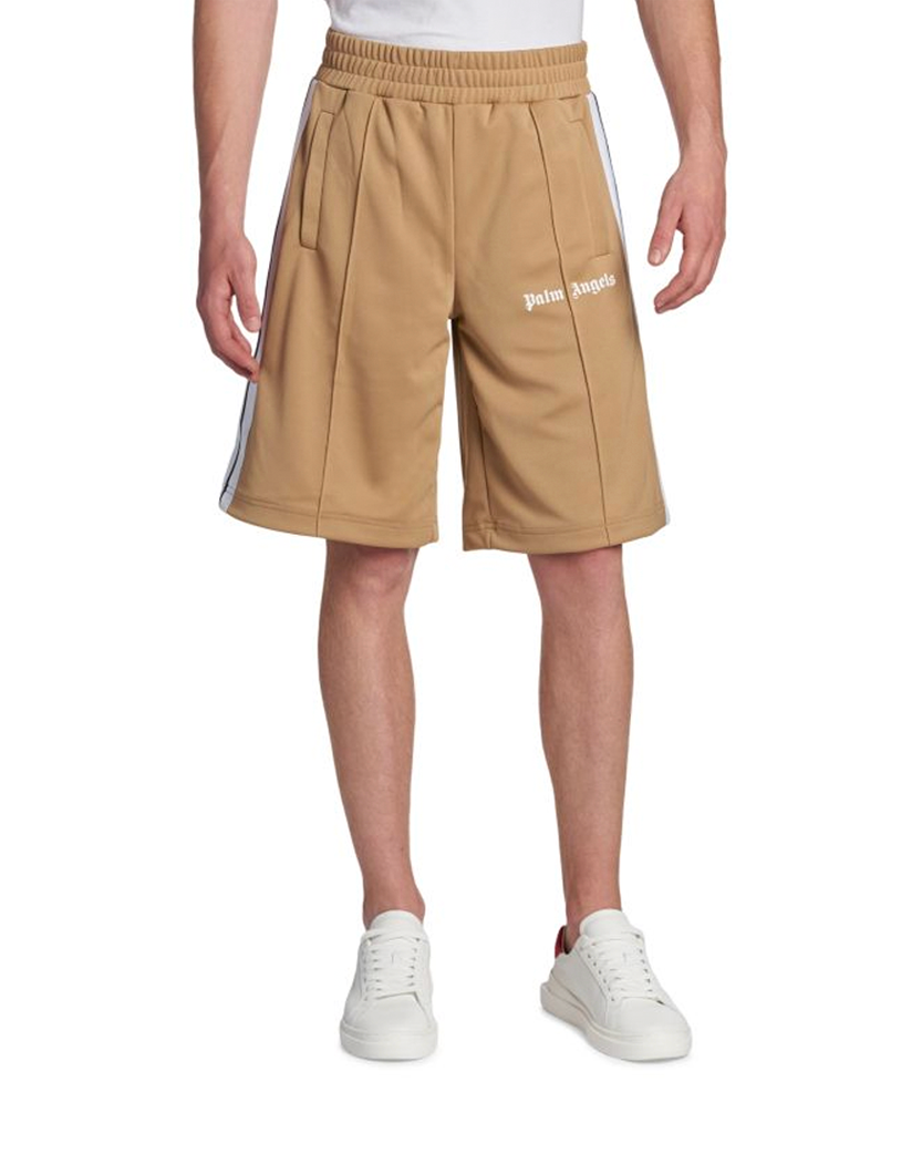 Palm Angels Classic Track Shorts Beige
