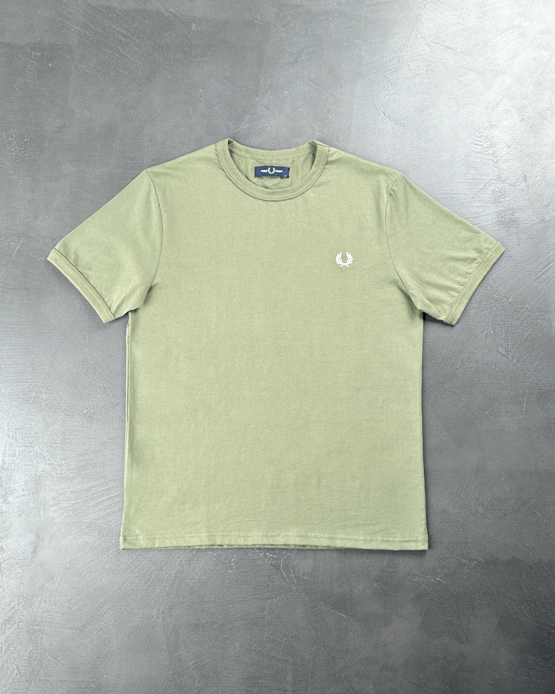 FRED PERRY Ringer T-Shirt Dusty Olive