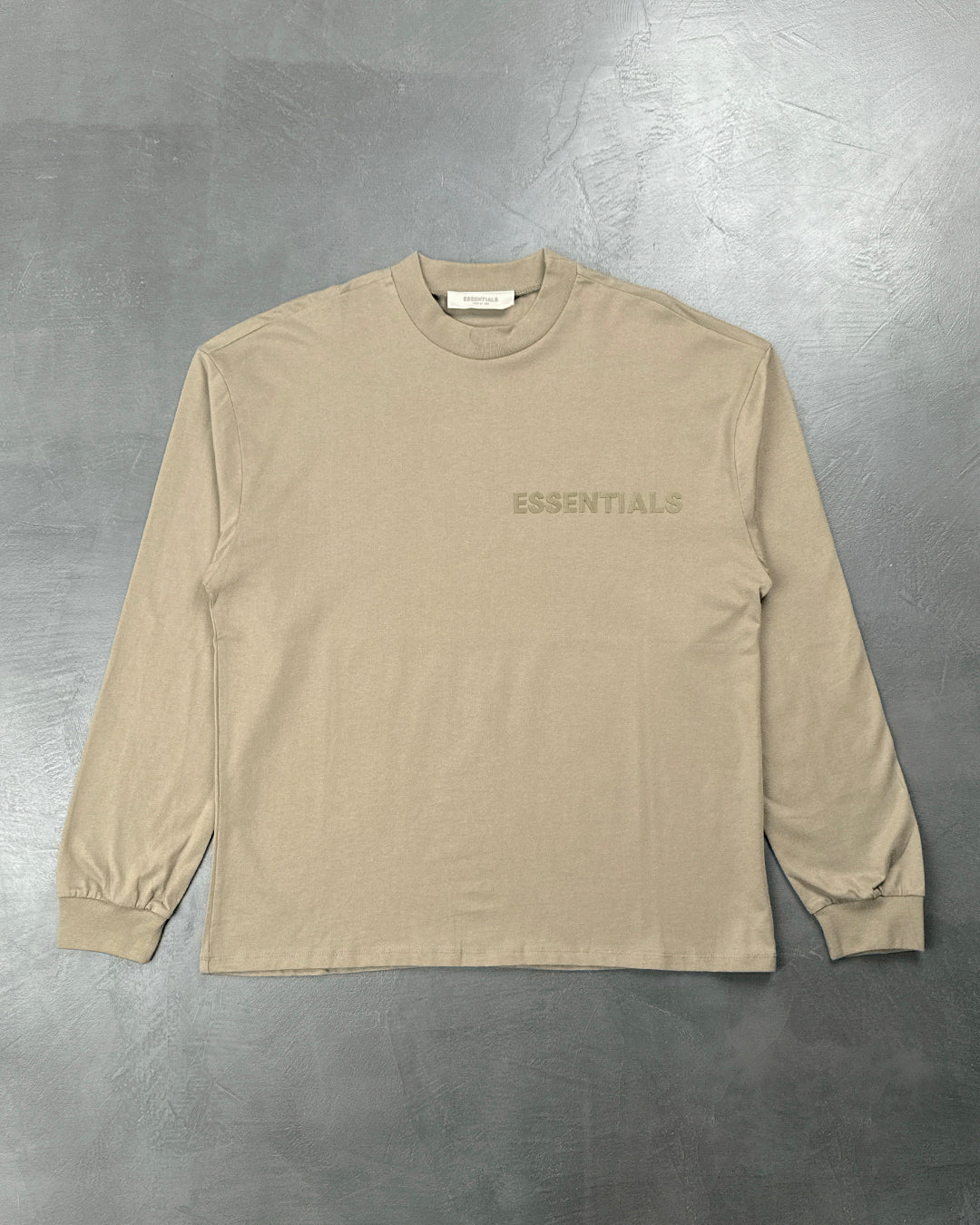 Fear Of God Essentials Cotton Jersey Long Sleeve Brown