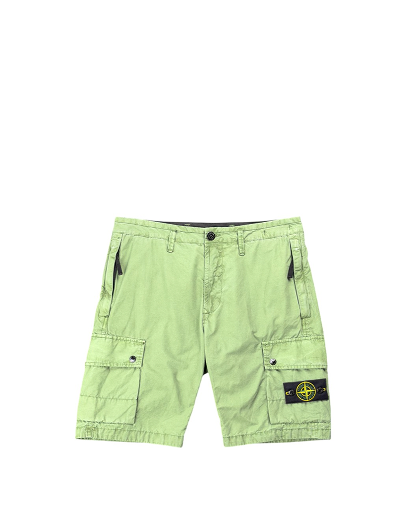 L11WA Brushed Cotton Canvas Bermuda Shorts Sage Green SI0152-SGN