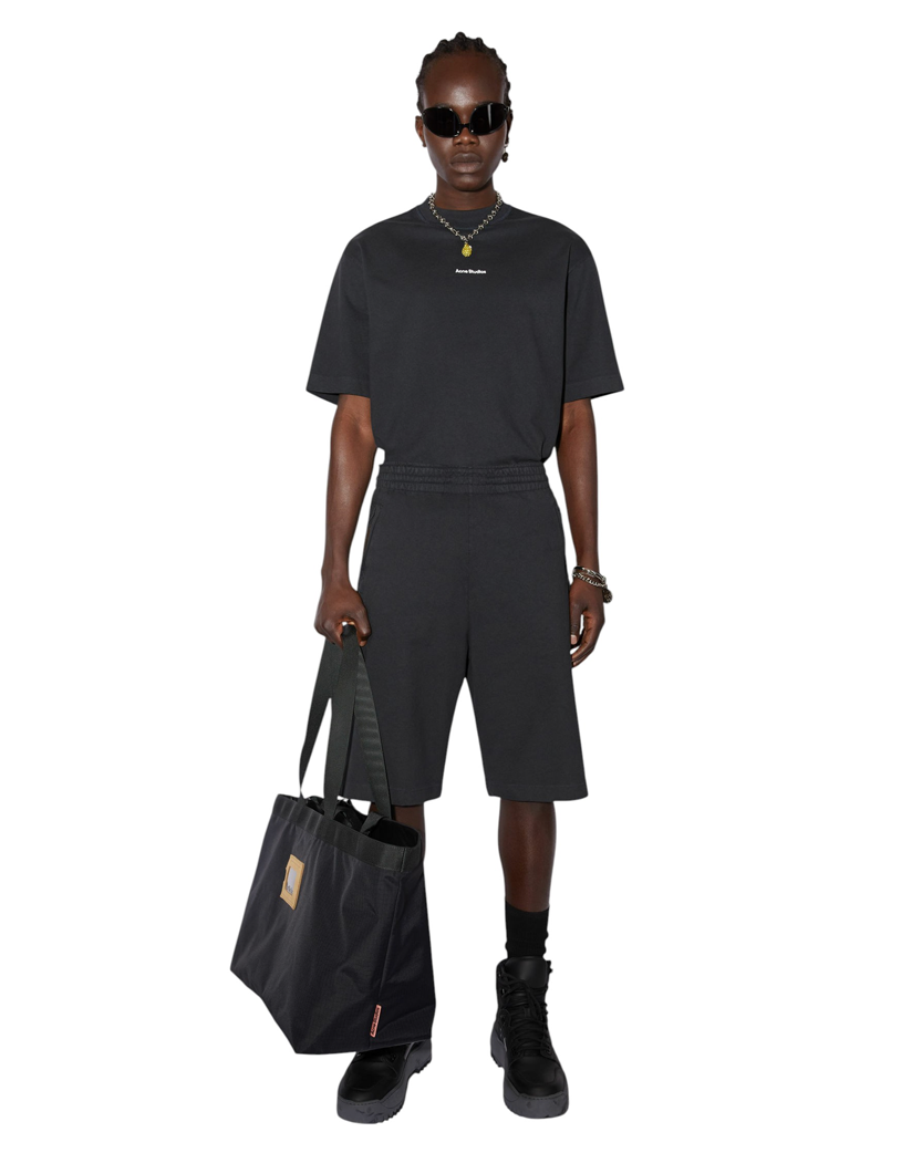 Acne Studios Grey Relaxed Shorts Black