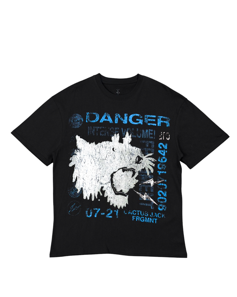 Travis Scott Cactus Jack For Fragment Danger Tee Black