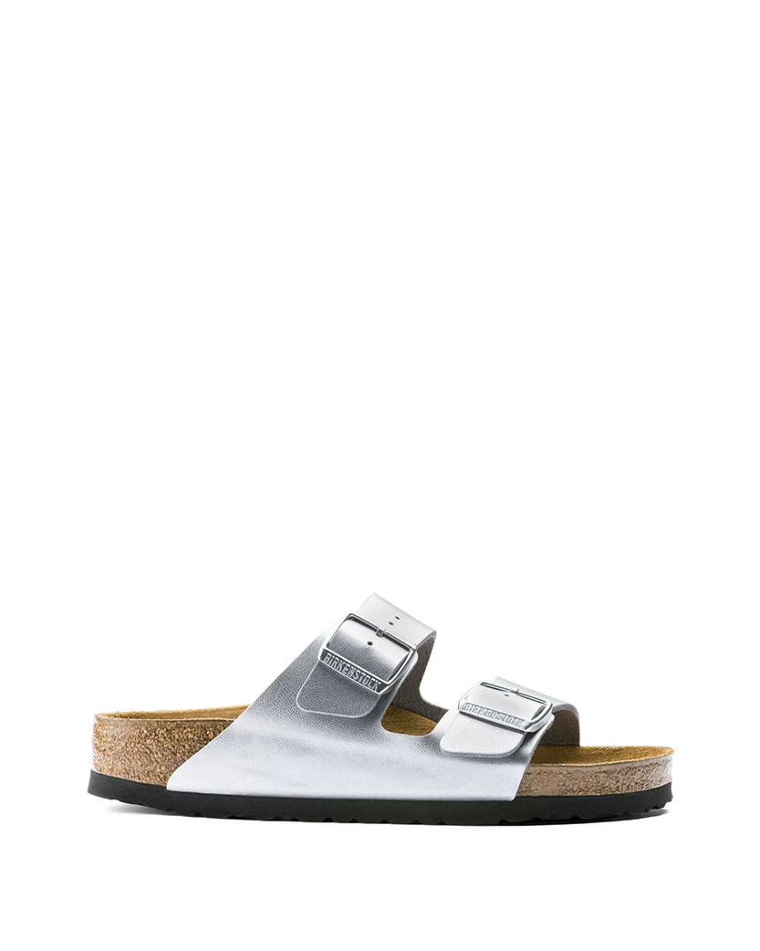 Birkenstock Arizona Birko-Flor Silver