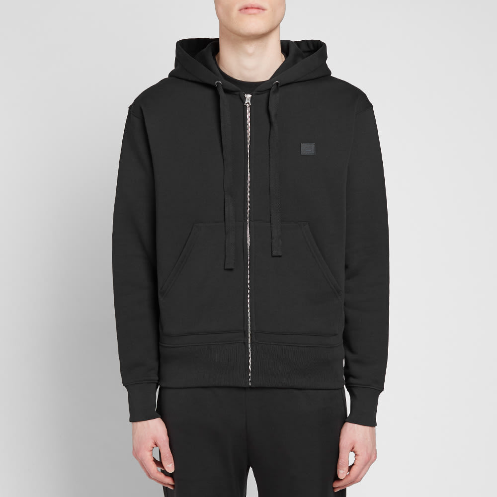 Acne Studios Ferris Zip Hoodie Black