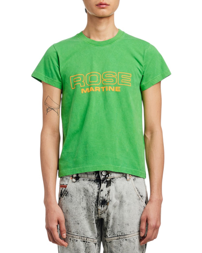 Martine Rose Shrunken T-shirt Green