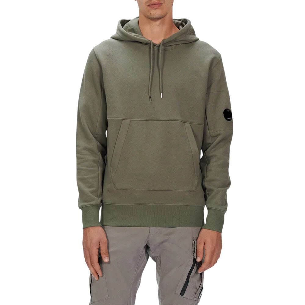 C.P. Company Hoodie With Lens Light Green