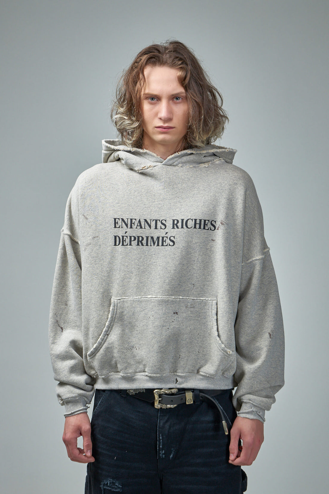 Enfants Riches Deprimes Classic Logo Hoodie Grey