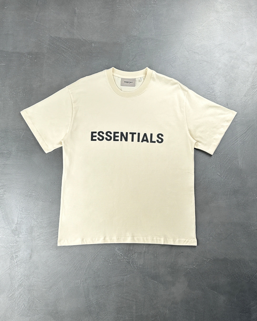 Fear Of God Essentials Front Logo T-Shirt Buttercream