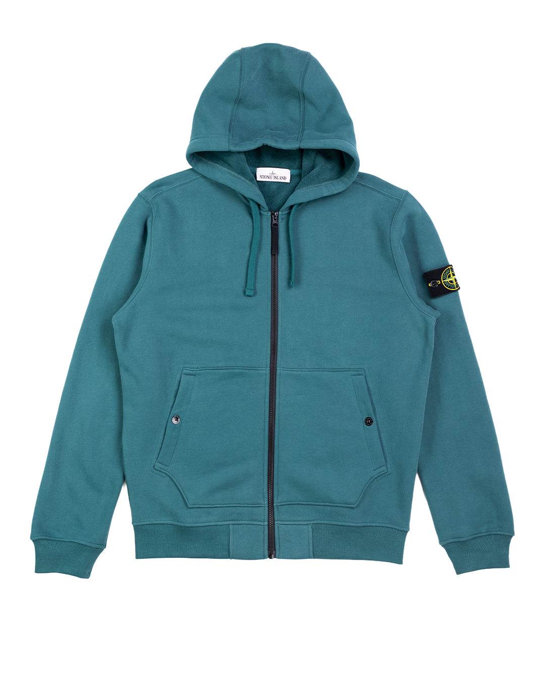 61620 Full-Zipper Hooded Sweatshirt Dark Teal Green SI0130-DTGN