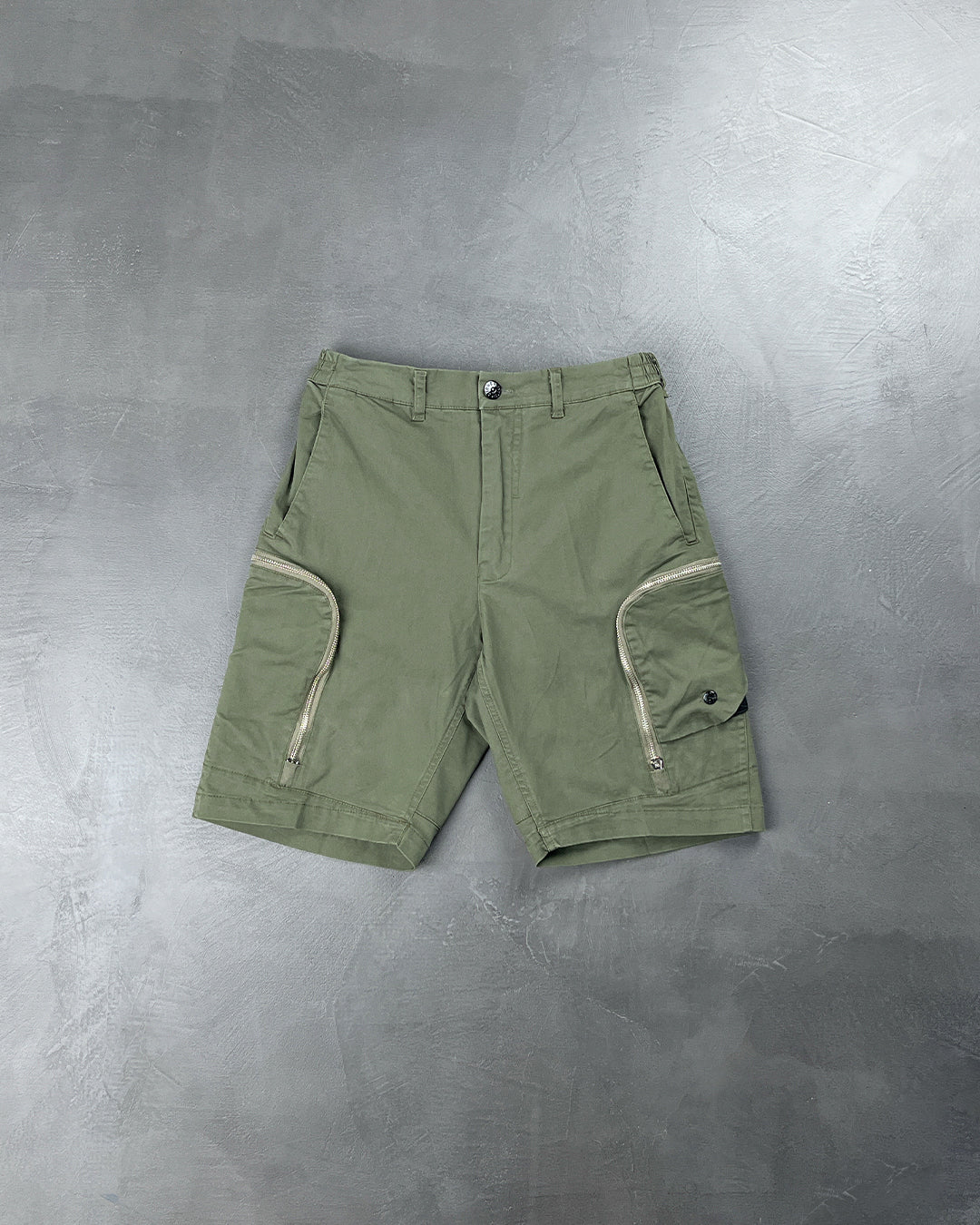 L0208 Shadow Project Zip Cargo Shorts Olive SI0173-OL