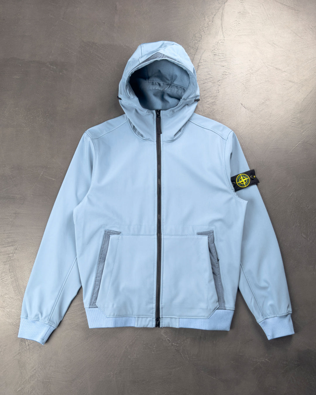 Q0122 SOFT SHELL-R_E.DYE Technology Light Blue