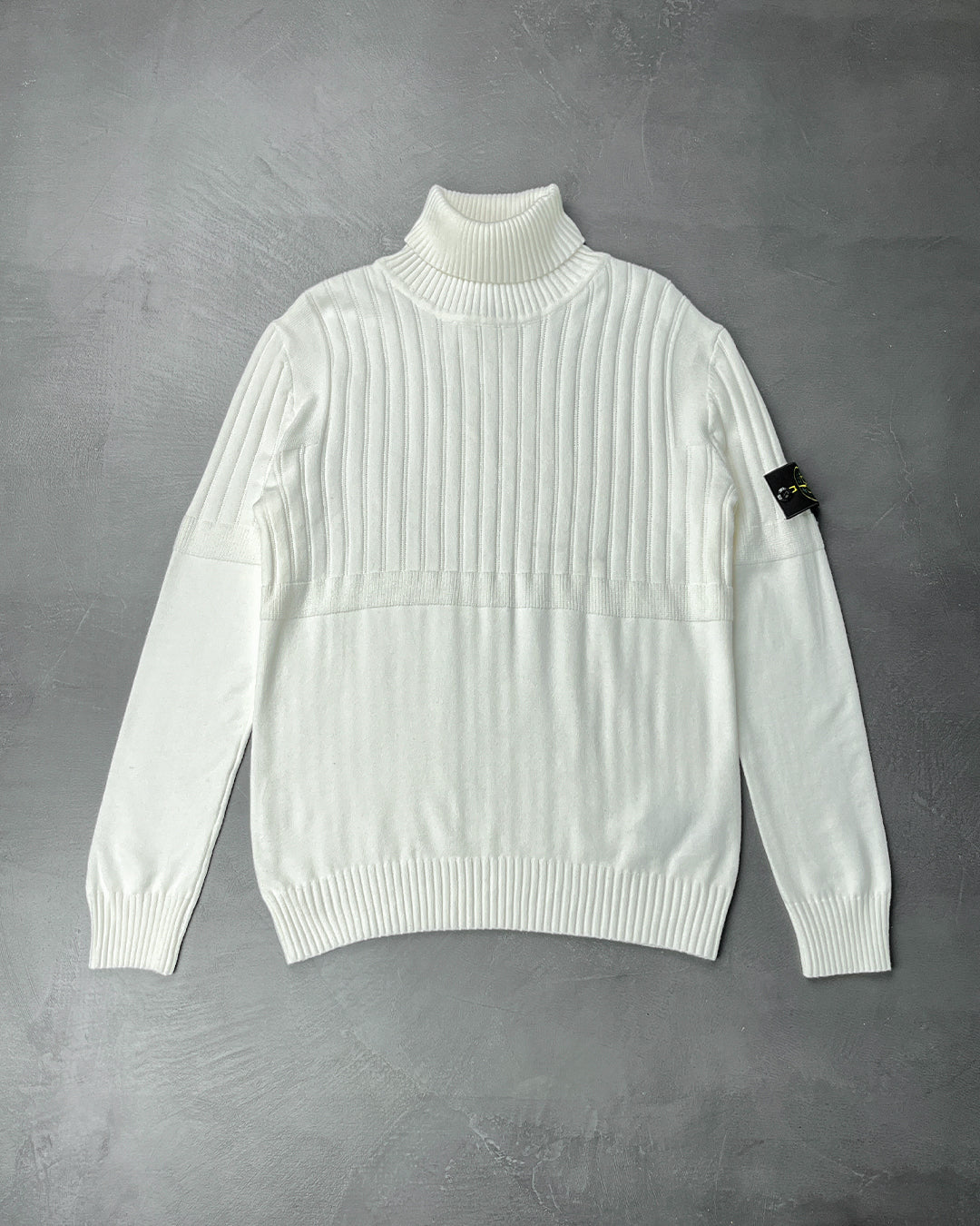 510B6 High Neck Sweater White SI0110-WT