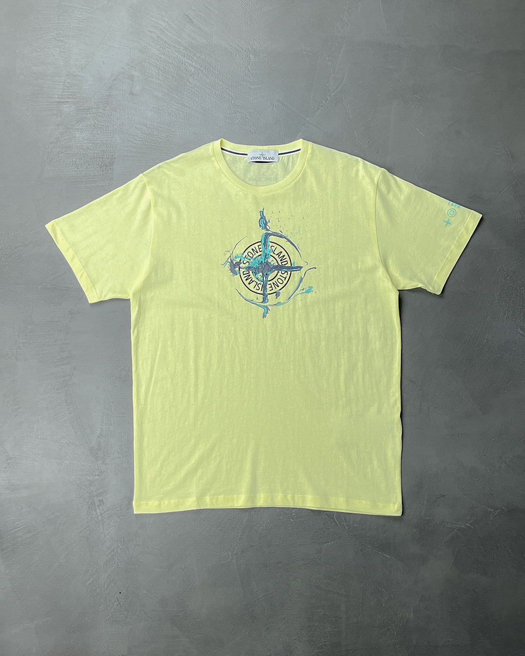 Marble One Print T-Shirt Lemon SI0115-LE