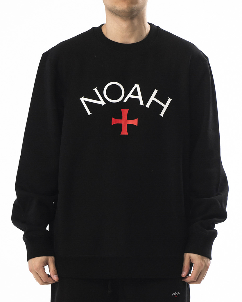 NOAH Core Logo Crewneck Sweatshirt Black