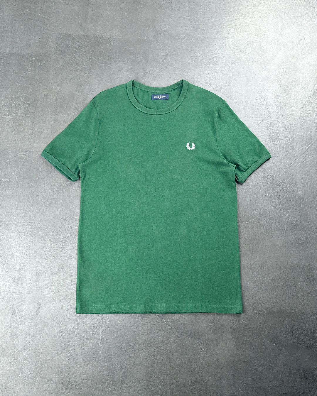 FRED PERRY Ringer T-Shirt Green