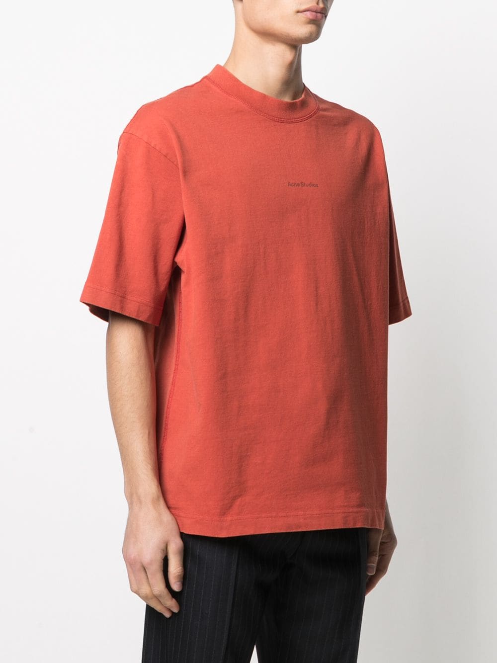 Acne Studios Logo cotton jersey T-shirt Orange